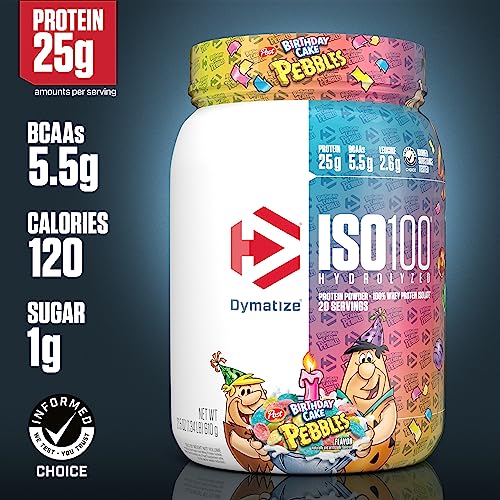 Dymatize ISO 100 Whey Protein Powder with 25g of Hydrolyzed 100% Whey Isolate Dymatize uk supplements