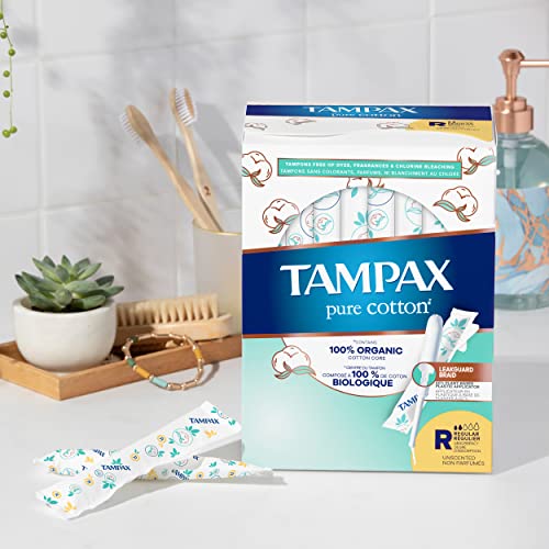 TAMPAX Pure 100% Organic Cotton Core Super Absorbency Tampons - 24 ct Tampax uk supplements