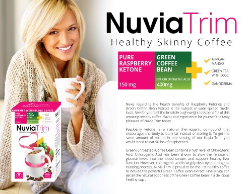 Nuvia Trim - Gourmet Instant Coffee for Weight Loss, with Garcinia Cambogia, Raspberry Nuvia uk supplements
