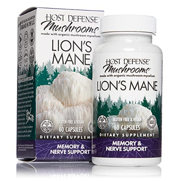 Host Defense, Lion's Mane Capsules, Promotes Mental Clarity, Focus and Memory Host Defense uk supplements