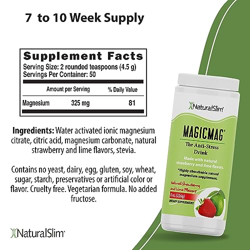 NaturalSlim Magicmag Pure Magnesium Citrate Powder – Stress, Constipation, Muscle NaturalSlim uk supplements
