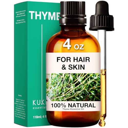 Kukka Thyme Essential Oil for Hair Thyme Oil for Skin - 100% Natural Thyme Essential Oil for Diffuser KUKKA essential oils uk supplements
