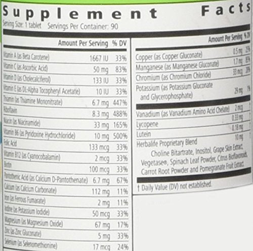 Herbal Life Formula 2 Multivitamin complex, 90 tablets Herbalife uk supplements