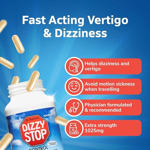 Dizzy Stop Dr. Barton’s All-Natural Vertigo Comfort, Inner Ear Balance Supp Dizzy Stop uk supplements