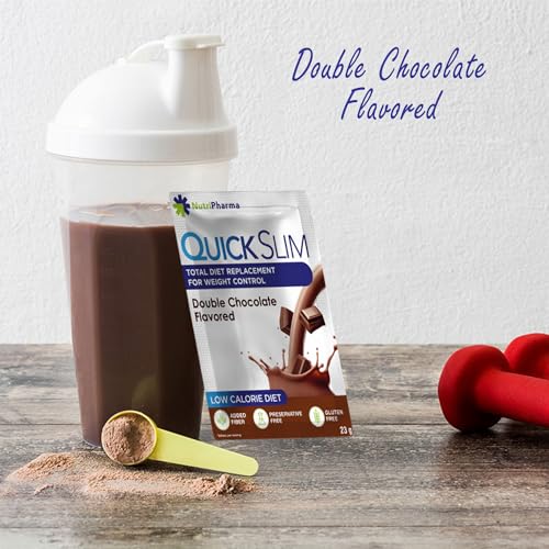Quick Slim Meal Replacement Shake for Weight Loss, 30 Servings, 20g Protein, 27 Vitamins NUTRIPHARMA Quick Slim uk supplements