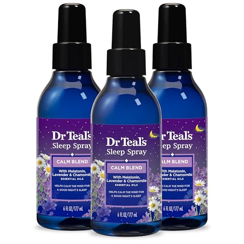 Dr Teal's Sleep Spray with Melatonin & Essential Oil Blend, 6 fl oz (Pack of 3) Dr Teal's uk supplements
