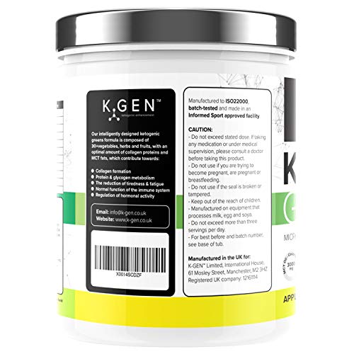 K-GEN™ Keto Greens Collagen Powder Superfood Micronutrient & Anti-oxidant Blend K GEN ketogenic enhancement uk supplements