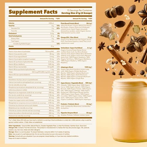 Ka’Chava All-In-One Nutrition Shake Blend, Chai, 85+ Superfoods, Nutrients & Plant-Based Ka'Chava uk supplements