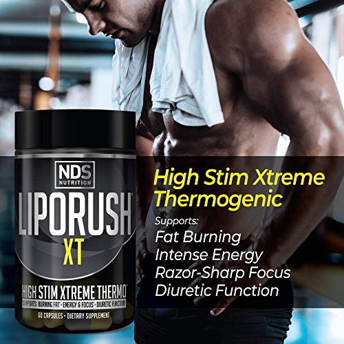 LIPORUSH NDS Nutrition XT - Concentrated Thermogenic with L-Carnitine & Teacrine LIPORUSH uk supplements