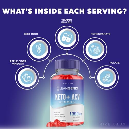(3 Pack) Leangenix Keto ACV Gummies, Leangenix Keto + ACV for Advanced Weight Loss rize labs uk supplements