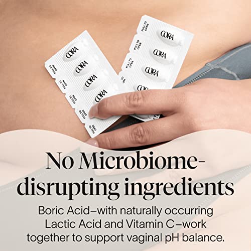 Cora Boric Acid Suppositories | Vaginal Suppository | pH Balance | Prevent Imbalance and Irregular Odor Cora uk supplements