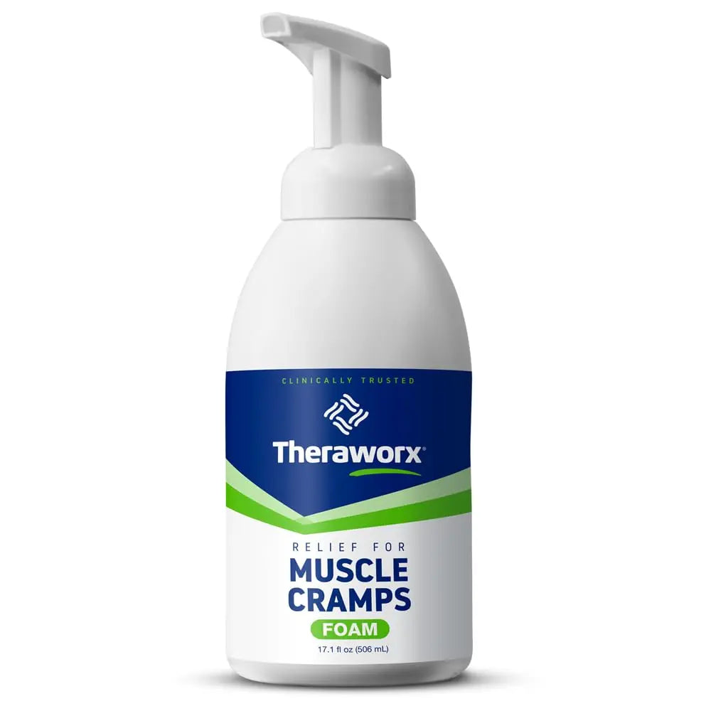 Theraworx Relief for Muscle Cramps Foam Fast-Acting Muscle Spasm, Leg Soreness with Magnesium Sulfate - 17.1 oz - 1 Count Theraworx uk supplements