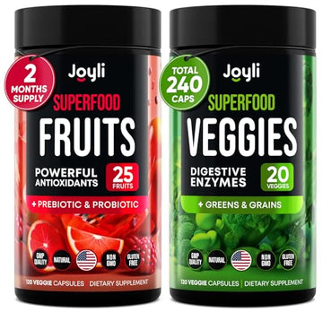 Fruits and Veggies Supplement - High Fiber Supplement for Immunity, Gut & Energy JOYLI Nutrition uk supplements