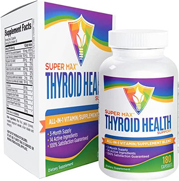 3-Month Thyroid Support Supplement (All-in-1 Formula) with 14 Active Ingredients Elevate Recovery Supplements uk supplements