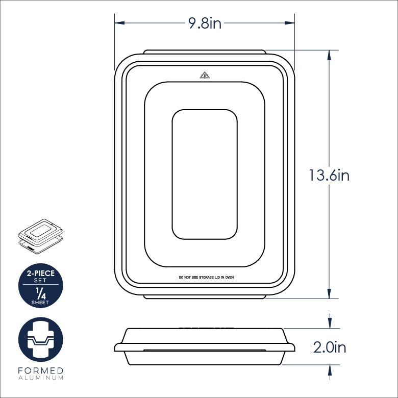 Nordic Ware Naturals Quarter Sheet with Lid Nordic Ware uk supplements