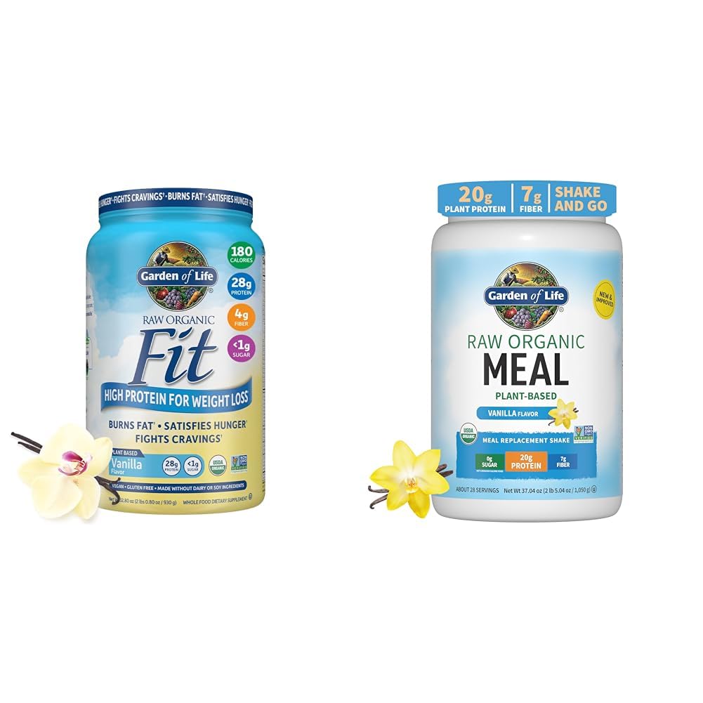Garden of Life Raw Organic Fit Vegan Protein Powder Vanilla & Vegan Protein Powder Garden of Life uk supplements