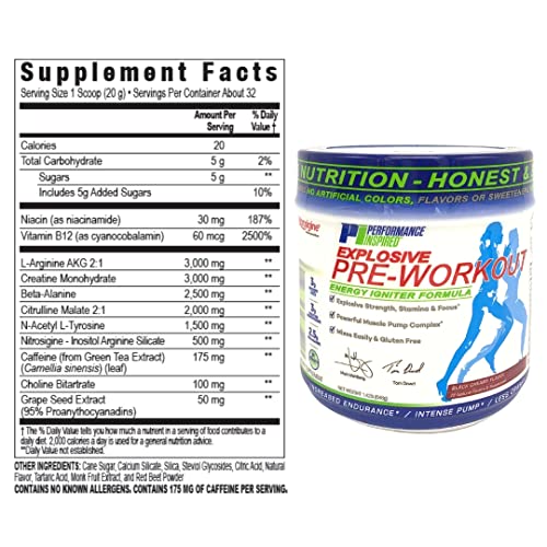 PERFORMANCE INSPIRED Nutrition Pre-Workout Powder - Contains Citrulline - Nitrosigine PERFORMANCE INSPIRED uk supplements