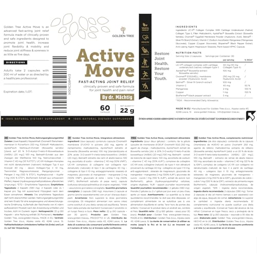 Golden Tree Active Move – Natural Joint Care Supplement Improves Joint Flexibility GOLDEN TREE uk supplements