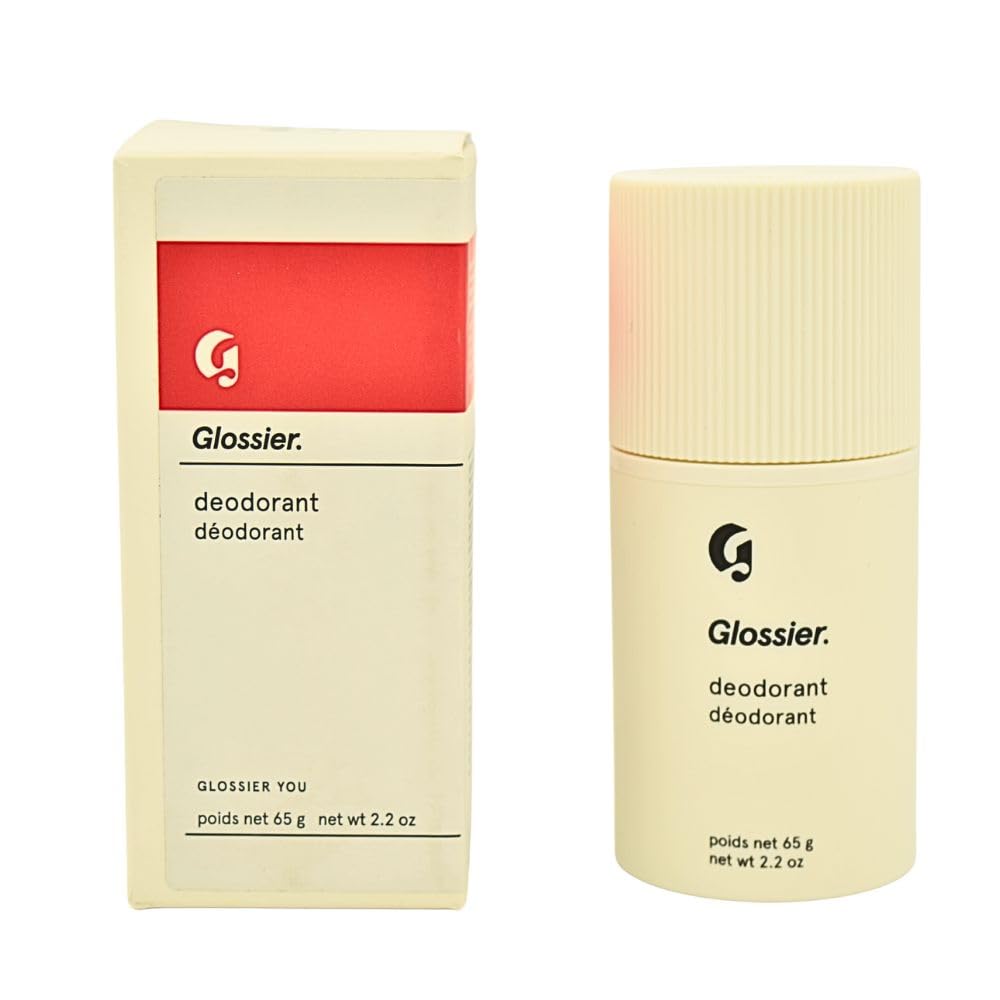 Glossier Deodorant Refillable Holiday Gift Set: Aluminum-Free Stick 2.2 oz + YOU Refill – Coconut Oil Base, Warm & Spicy Glossier uk supplements