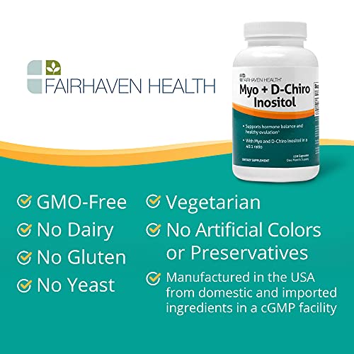 Fairhaven Health Myo-Inositol and D-Chiro Inositol Supplement | 40:1 Ratio | Female Fairhaven Health uk supplements