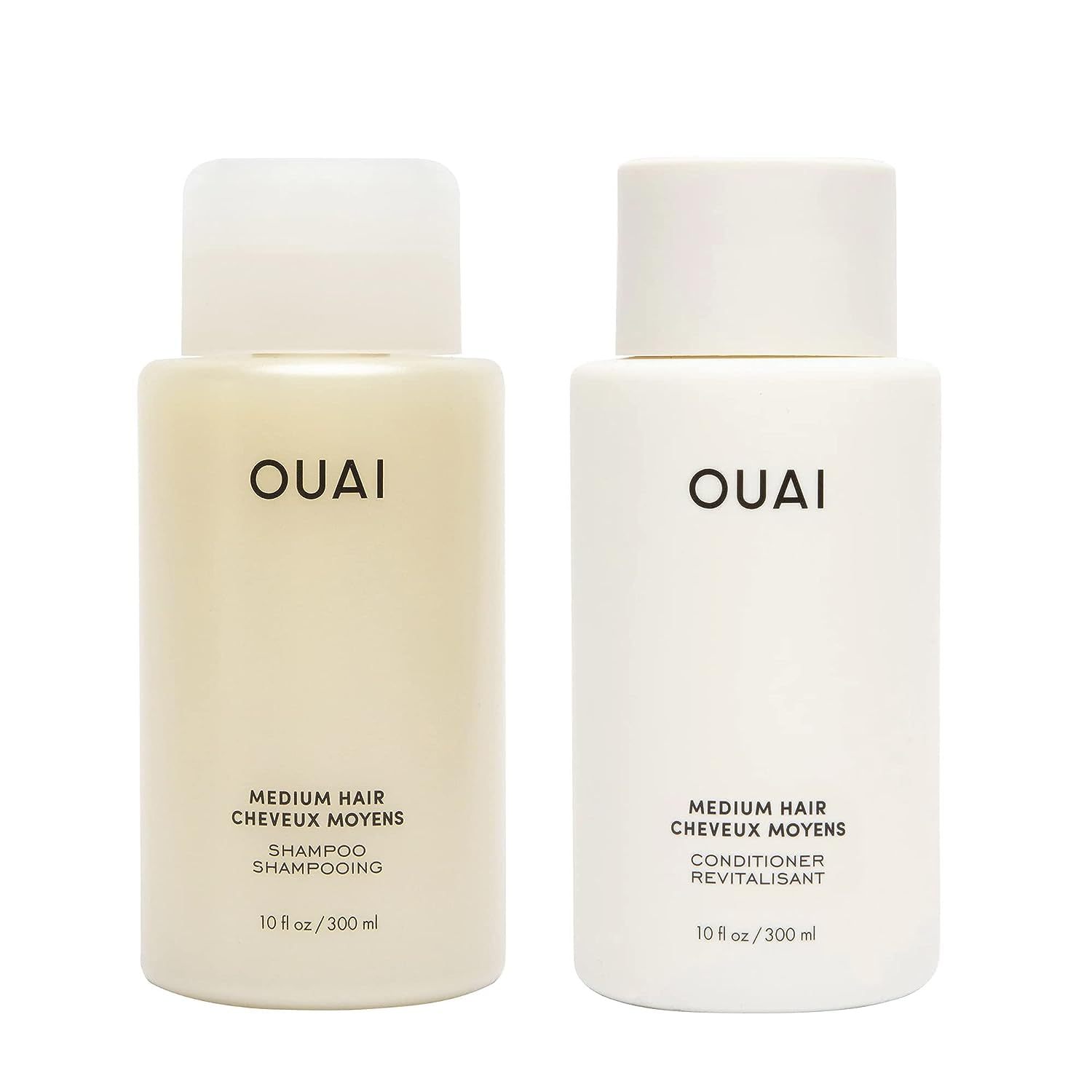 OUAI Medium Hair Shampoo and Conditioner Set - Sulfate-Free Shampoo and Conditioner for Women & Men - Made with Keratin, Shea Butter & Avocado Oil - Free of Parabens & Phthalates (10 Fl Oz) OUAI uk supplements