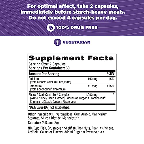 Natrol Carb Intercept with Phase 2 Carb Controller Capsules, White Kidney Bean Extract Natrol uk supplements