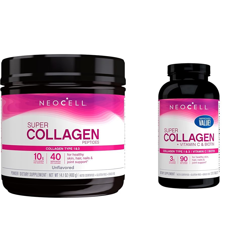 NeoCell Super Collagen Powder, 10g Collagen Peptides per Serving & Super Collagen NeoCell uk supplements