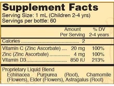 Systemic Formulas Tuff Play Kids Immune Support Supplement, 2 Fl Oz, with Vitamins C, D3 and Zinc #530 Systemic Formulas uk supplements