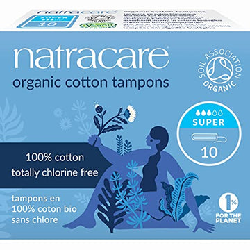 Natracare Non-Applicator 100% Organic Cotton Tampons, Super, Totally Chlorine Free, Biodegradable NATRACARE uk supplements