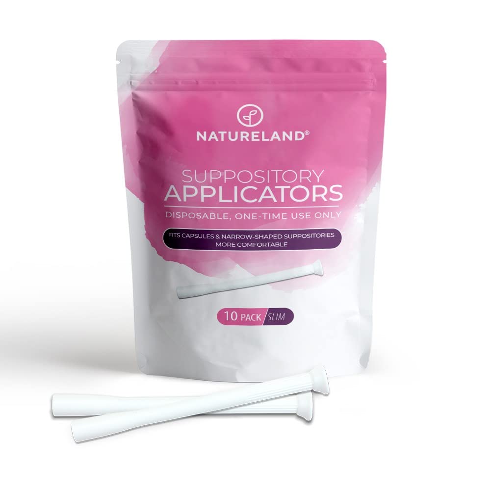 Natureland [10 Pack] Vaginal Suppository Applicators for Women, Soft Tip Auxiliary Tool for Pills Natureland uk supplements