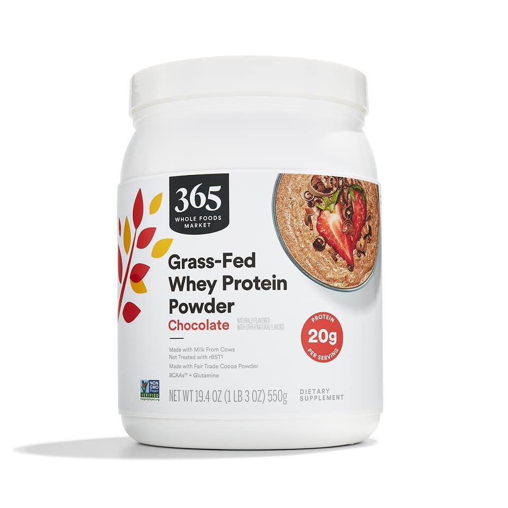 365 by Whole Foods Market, Chocolate Grass Fed Whey Protein, 19.4 Ounce 365 by Whole Foods Market uk supplements