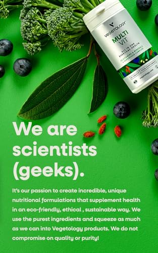Vegetology MultiVit Vegan Multivitamins w/26 Vitamin & Mineral Supplements Vegetology uk supplements