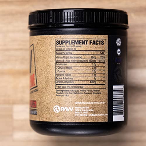 RAW Preworkout Extreme | High Stimulant Preworkout Powder Drink, Extreme Energy RAW uk supplements