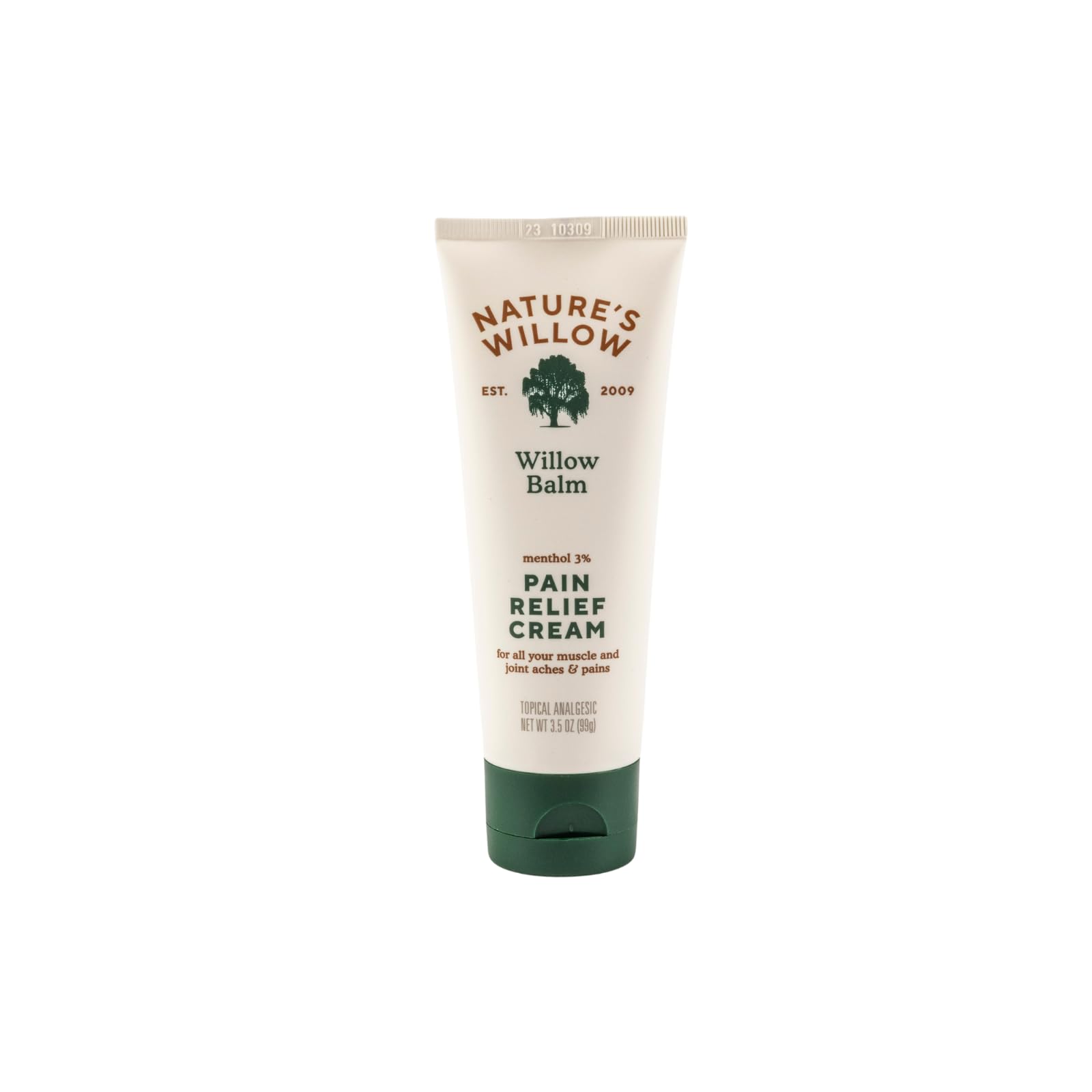Nature's Willow Willow Balm Natural Pain Relief Cream for Muscles & Joints | Fast-Acting with Willow Bark & Menthol | Free from Artificial Fragrances & Dyes | 1-Pack | 3.5 fl oz Nature's Willow uk supplements