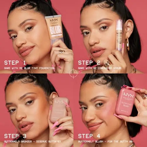 NYX PROFESSIONAL MAKEUP Buttermelt Powder Blush, Fade and Transfer-Resistant Blush, Up to 12HR Make Up Wear, Vegan Formula - For The Butta NYX PROFESSIONAL MAKEUP uk supplements