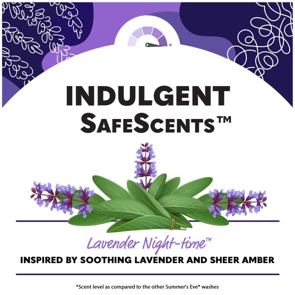 Summer's Eve Night-Time Cleansing Wash, Lavender, 12 Fl Oz (Pack of 3) Summer's Eve uk supplements