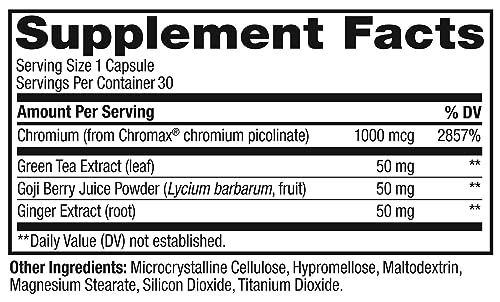 OLLY Combat Cravings, Metabolism & Energy Support Supplement,1000 mcg Chromium OLLY uk supplements