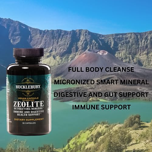 BUCKLEBURY Zeolite Micronized Smart Mineral Capsules - Supports Detox, Immune BUCKLEBURY uk supplements