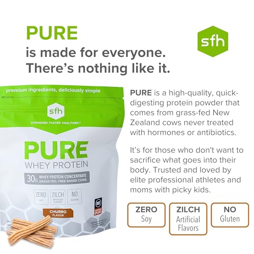 SFH Pure Whey Protein Powder Best Tasting 100% Grass Fed Whey | All Natural SFH uk supplements