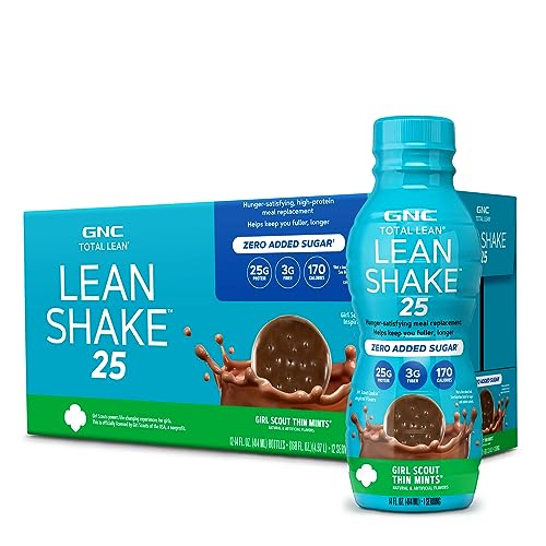 GNC Total Lean | Lean Shake 25, To Go Bottles | Low-Carb Protein Shake to Improve Weight GNC uk supplements