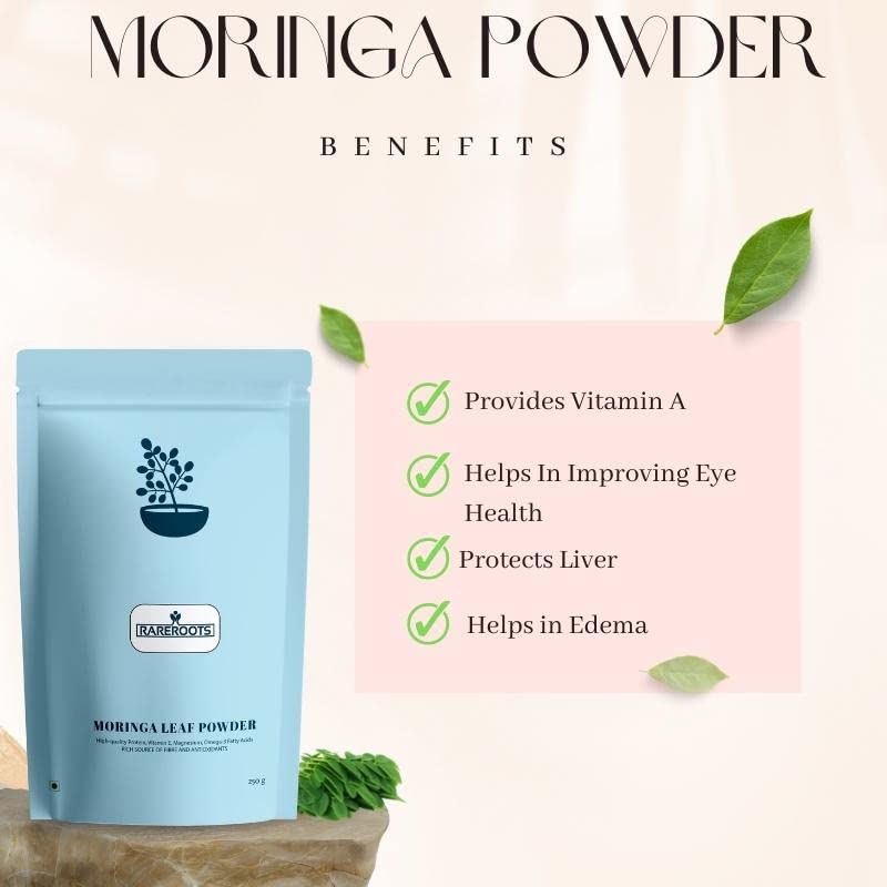 RAREROOT Moringa Leaf Powder for Weight Loss - 250g RAREROOT uk supplements