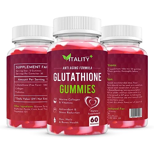 Glutathione Gummies | with Marine Collagen | 1050mg per Serving | Antioxidant Support Sunshyne uk supplements