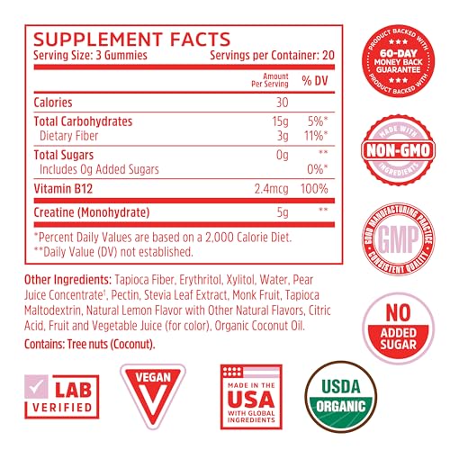 Zhou Nutrition Creatine Monohydrate Chewables 5g for Men & Women, Sugar Free Zhou Nutrition uk supplements