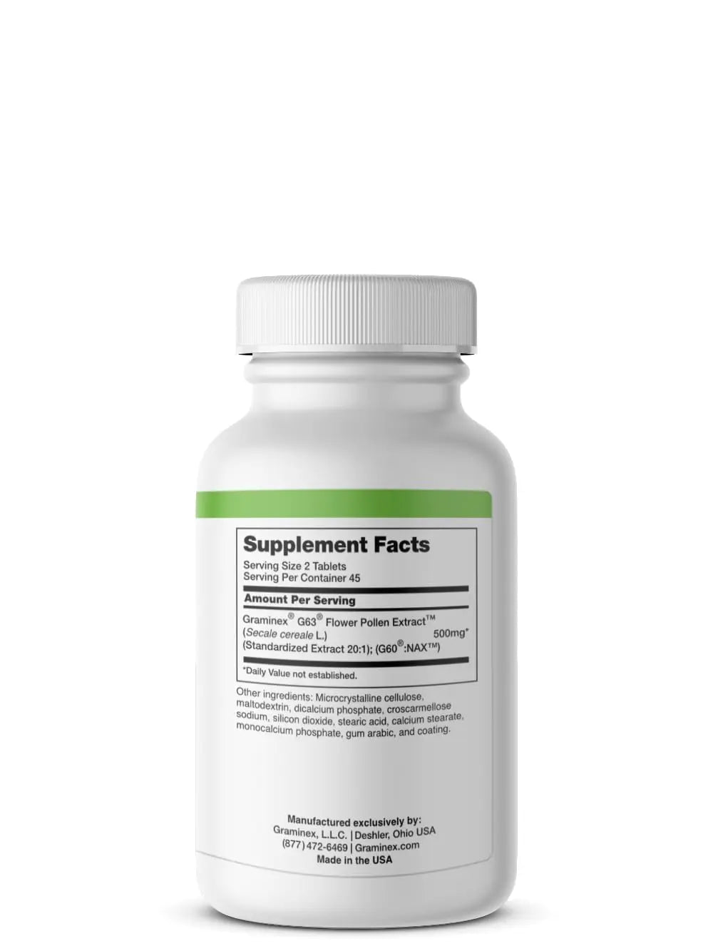 Graminex PollenAid Prostate Supplement: All Natural Prostate Support for Bladder Control & Urinary Tract Health, Rye Pollen Extract Made in USA, 90 Tablets Graminex uk supplements