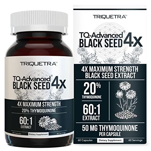 20% Thymoquinone Black Seed Oil Extract Capsules - TQ-Advanced 4X®: Highest Triquetra Health uk supplements