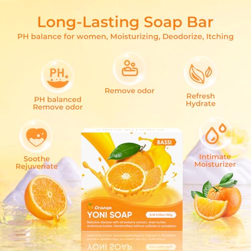 Yoni Soap & Yoni Oil & Feminine Wash Set for Women, Yoni Wash for Vaginal Ph Balance Remove BASSI uk supplements
