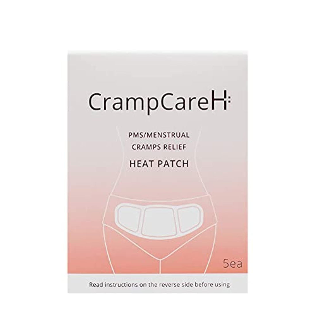 (5 Patches) CrampCareH PMS/Menstrual Cramps Relief Heat Patch with Wide Wings, FDA Registered CrampCareH uk supplements