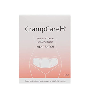 (5 Patches) CrampCareH PMS/Menstrual Cramps Relief Heat Patch with Wide Wings, FDA Registered CrampCareH uk supplements